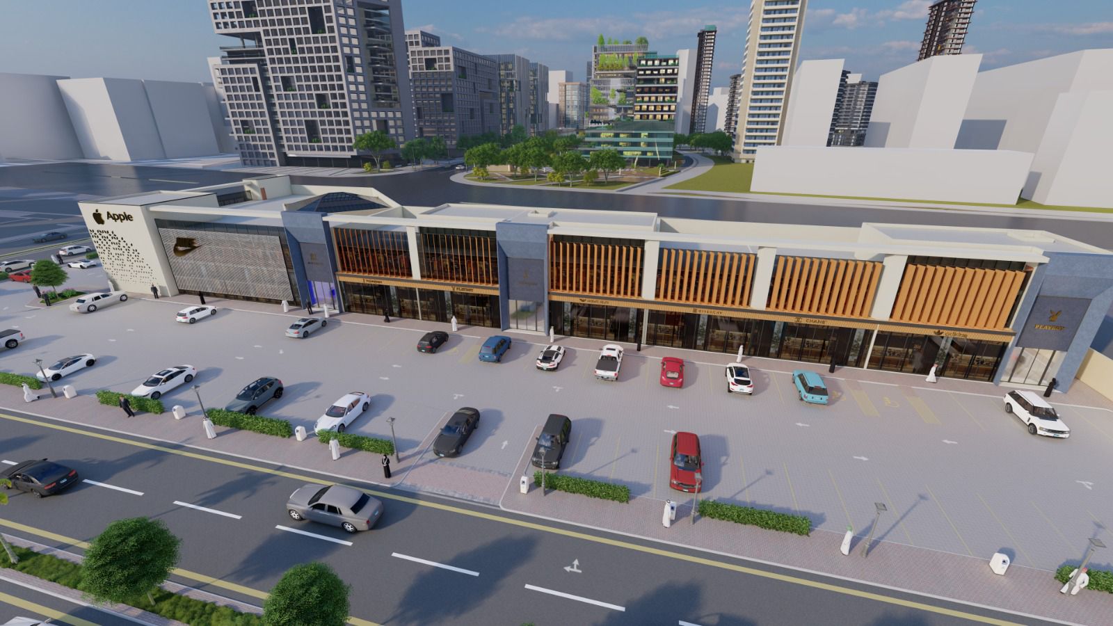 تصميم مشروع أورا بلازا التجاري